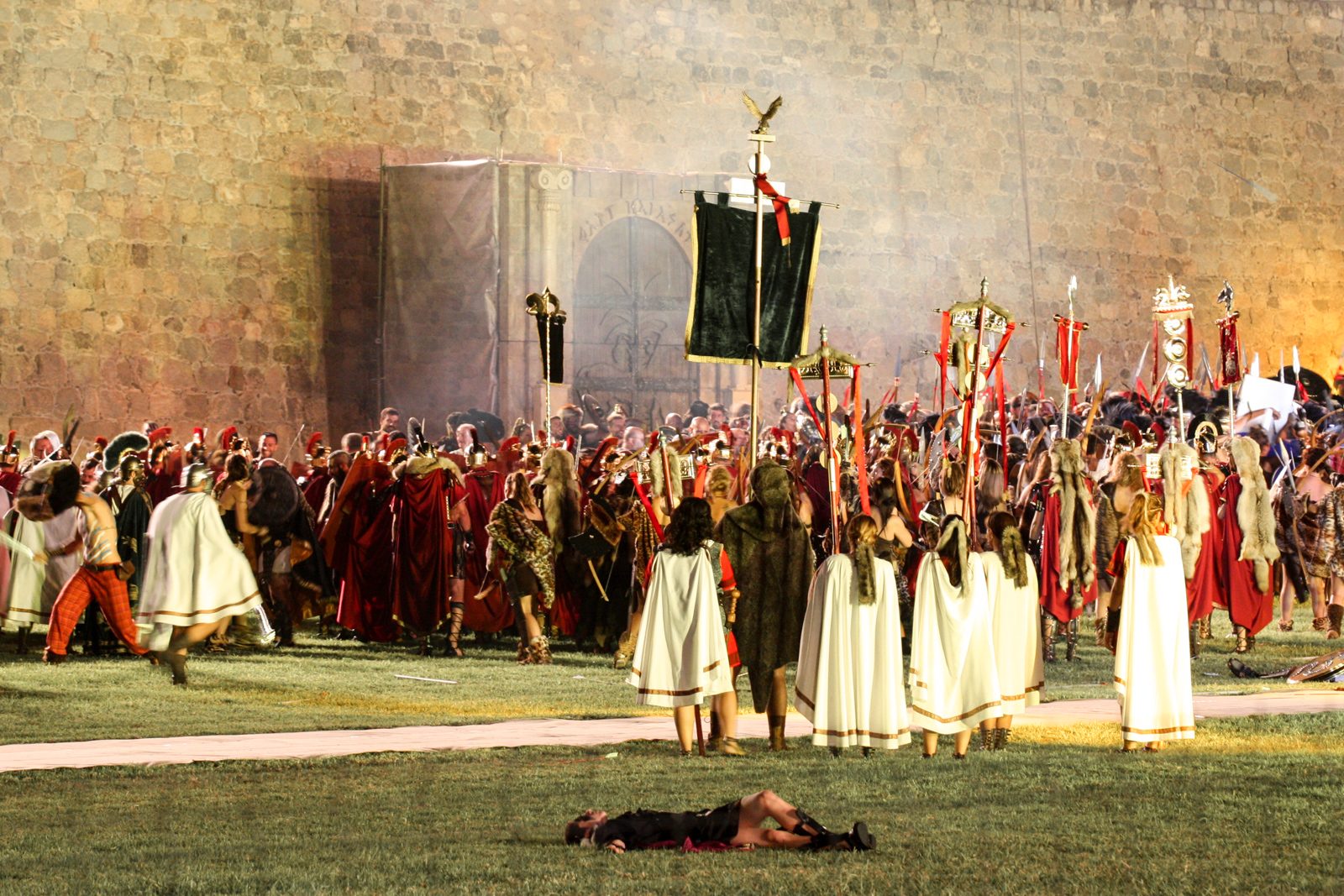 Battle re-enactment at the Carthagineses y Romanos festival