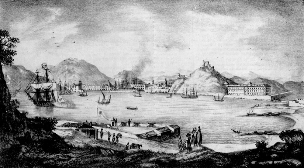 View of Cartagena and its harbour in the 18th century