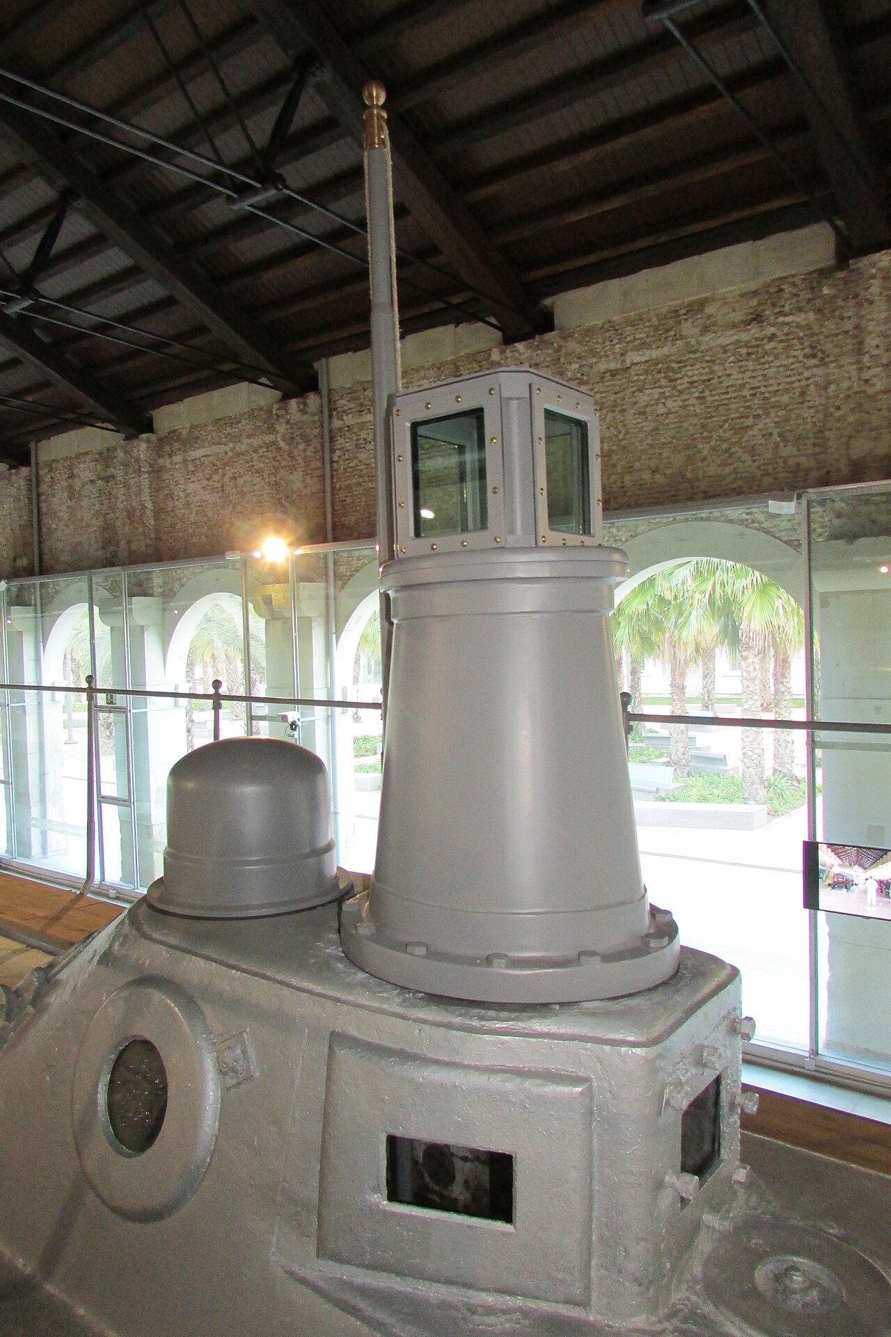Conning tower of the Peral submarine in Cartagena